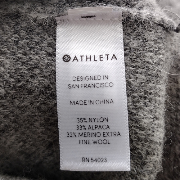 Athleta Camo Undercover Alpaca Merino Wool Women's Pullover Crew-Neck Sweater - Picture 15 of 16